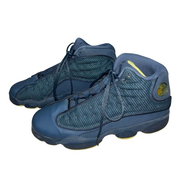 Air Jordan 13 Size 6.5Y Retro Squadron Blue Basketball Shoes Style # 414574-405 - Picture 6 of 7